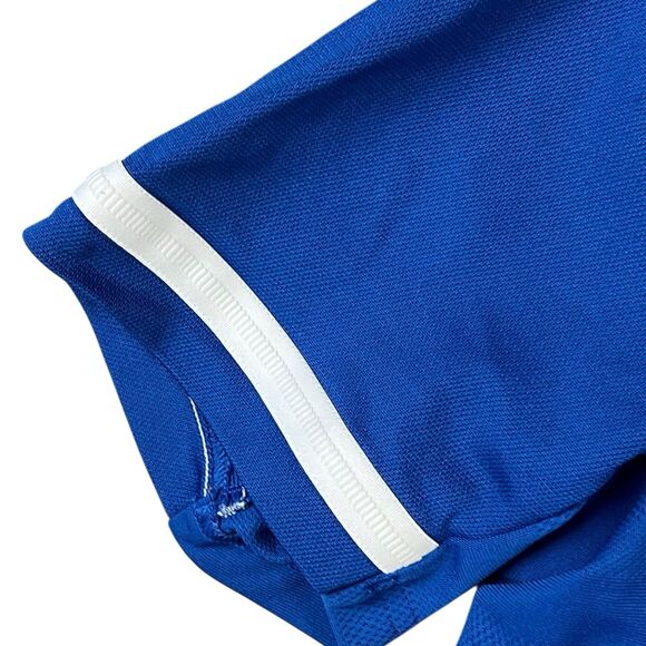 Adidas Polo Shirt Top KU Royal Blue Climacool University of‎ Kansas Jayhawks SM - Picture 2 of 12